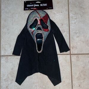 SCREAM BLOODY BLING GHOST FACE MASK HALLOWEEN COSTUME NEW